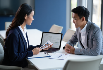 Professional maritime recruitment team in Indonesia conducting structured crew screening and document verification